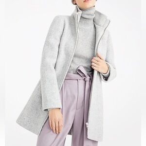 J Crew Lodge Coat In Italian Stadium Cloth Wool Size 4 Petite